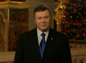Янукович отметил Рождество в женском монастыре