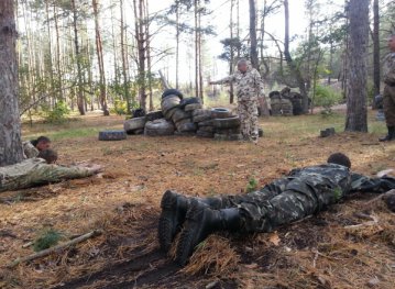 У добровольчому батальйоні «Південь» проводять заняття на психологічну витривалість.