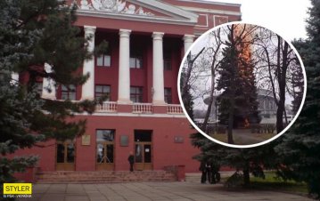 У Кривому Розі бабуся спалила ялинку в центрі міста: хотіла погрітися