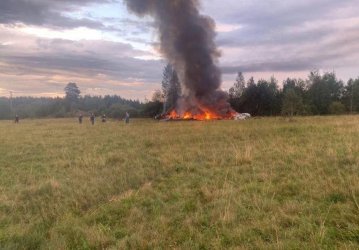 У Росії розбився літак з 10 людьми: серед пасажирів значився Пригожин