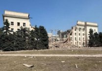 Росіяни двічі обстріляли та знищили будівлю Херсонської ОВА