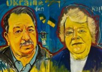 Британський художник створив 50-метрову картину про підтримку України